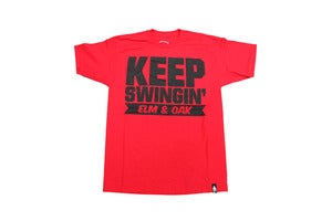 Image of Keep Swingin' Black on Red