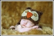 Image of Fuzzy brown owl hat