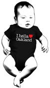Image of "I hella love Oakland" - One-Piece-Black