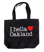 Image of "I hella Love Oakland"-Tote Bag-Black