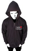 Image of "I hella Love Oakland"-Zip up Hoodie-Black