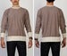 Image of Brown Heather Ringspun Cotton Crossgrain Terry Crew