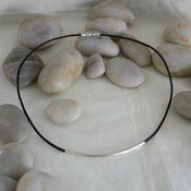 Image of Simple Silver Tube Necklace