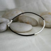 Image of Simple Silver Tube Bracelet