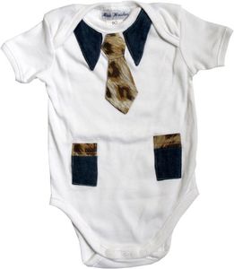 Image of Baby grow suit  size 00 tiger trim