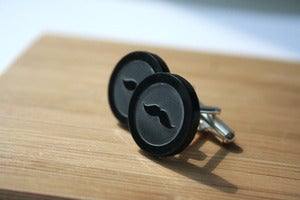 Image of moustache cufflinks