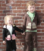 Image of Brown and Green earth friendly Unisex Toddler and Children's sizes Yoga Outfits! 