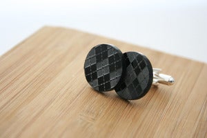 Image of argyle cuff links