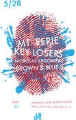 Image of Mt Eerie / Key Losers / Nick Kirgovich / Brown and Blue Screenprinted Poster