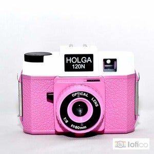 Image of Holga 120 N (Pink & White)