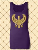 Image of Women's Custom Heru Gold Foil Tank Top