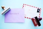 Image of "Please deliver to" wooden stamp