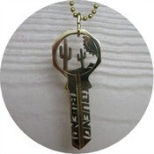 Image of KEY NECKLACE: Cactus & Sun