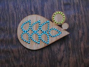 Image of leaf bamboo brooch 7