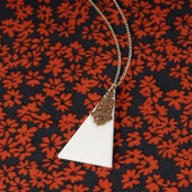 Image of NECKLACE - large - ornate - triangle