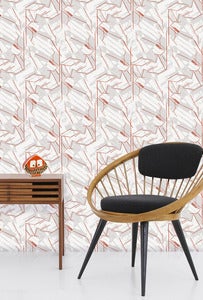 Image of Vanessa Wallpaper - Harvest Orange