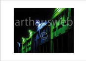 Image of Light paints the building