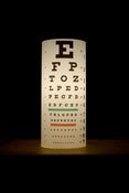 Image of Eye Test Chart Lamp - Limited Edition Lightwrap®