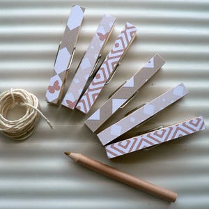 Clothes-pegs and string