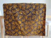 Image of Baby Blanket "Tenho na minha alma um sonho...", in orange and blue