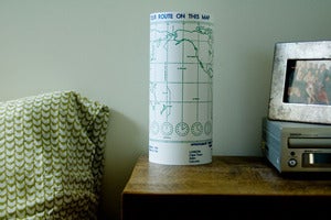 Image of Limited Edition Lamp - World Map - Plot Your Route