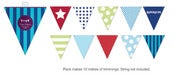 Image of Blue Paper Party Flags