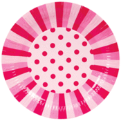 Image of Lollypop Pink Paper Plates