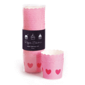 Image of Pink Heart Baking Cups
