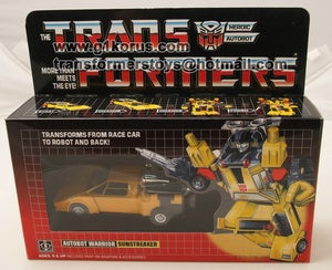 Image of Transformers Sunstreaker G1 Unofficial Replica
