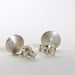 Image of sterling silver diamond dusted stud earrings
