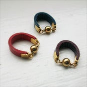 Image of dot rings, gold filled