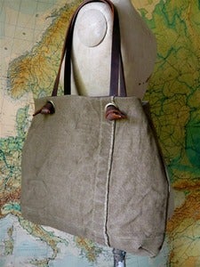 Image of Military Tent Fabric Knot Tote