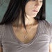 Image of sterling silver ampersand block letter necklace