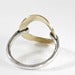 Image of sterling silver and 18k gold karma ring