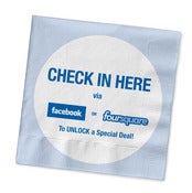 Image of Buzz Badge - "Check-In Here" Napkins