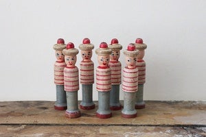 Image of 7 x French wooden skittles {SOLD}