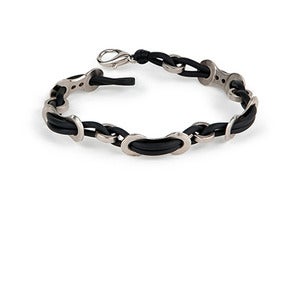 Image of Cyclist Rubber Weaved Bracelet