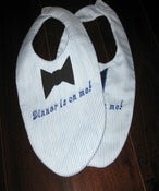 Image of "Dinner is on me!" Embroidered Bib