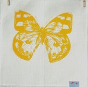 Image of Yellow Butterfly napkin