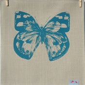 Image of Blue butterfly napkin