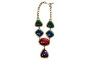 Image of '86 Kenneth J. Lane Drop Jewels Necklace