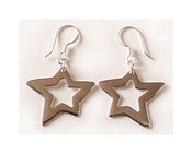 Image of STERLING SILVER STAR EARRINGS