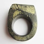 Image of Hewn Ring Grey & Pyrite