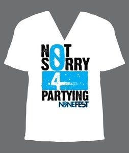 Image of Not Sorry for Partying Unisex V-Neck