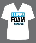 Image of I Love Foam N9NE Fest 2011 Unisex V-Neck