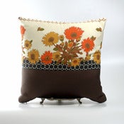 Image of CUSHION COVER - retro - vintage - flower