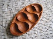 Image of Carved Teak Vessel