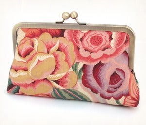 Image of Bloomsbury belle silk-lined clutch bag