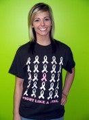 Image of Fight Like a Girl Multi Ribbon Design