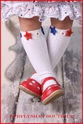 Image of Patriotic Stars Knee Socks